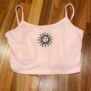 Pink Crop Top